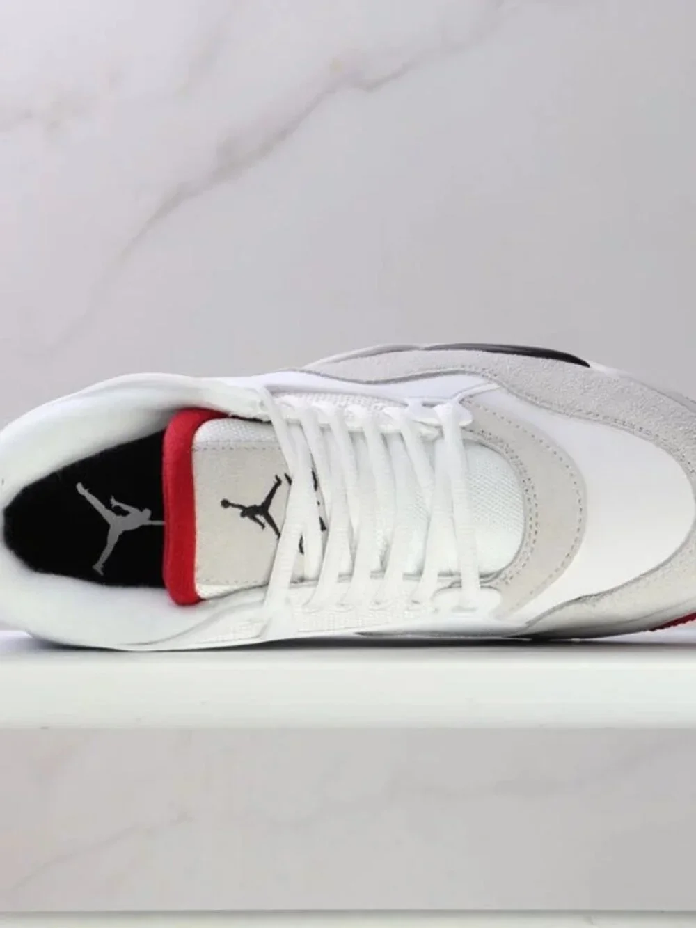Men's Air Jordan 4 RM Shoes - White Fire Red FQ7939-102
